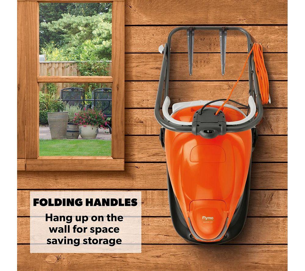 FLYMO EasiGlide 330 Corded Lawn Mower - Orange & Grey image number 9 of 14