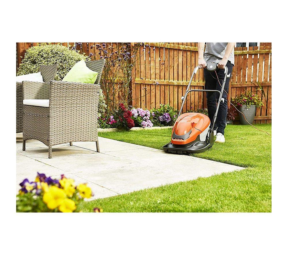 FLYMO EasiGlide 330 Corded Lawn Mower - Orange & Grey image number 12 of 14