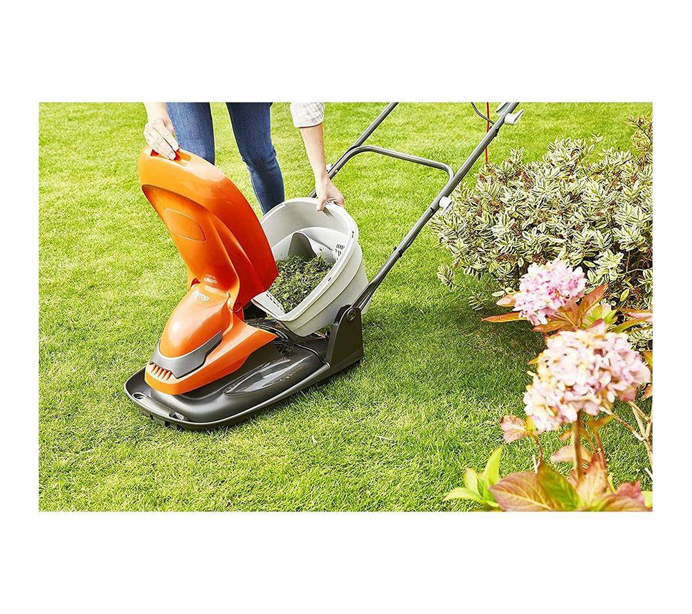 FLYMO EasiGlide 330 Corded Lawn Mower - Orange & Grey image number 13 of 14