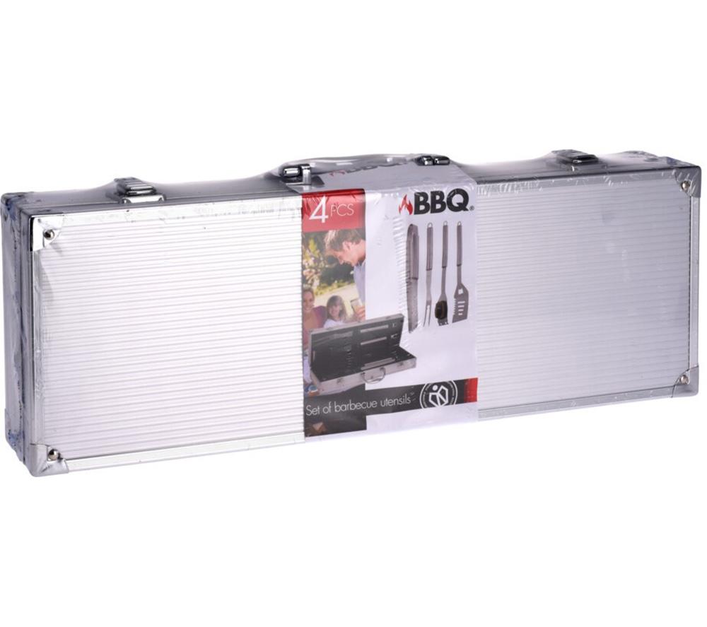 BBQ EQUIPMENT 4-Piece BBQ Tool Set - Stainless Steel image number 2 of 3
