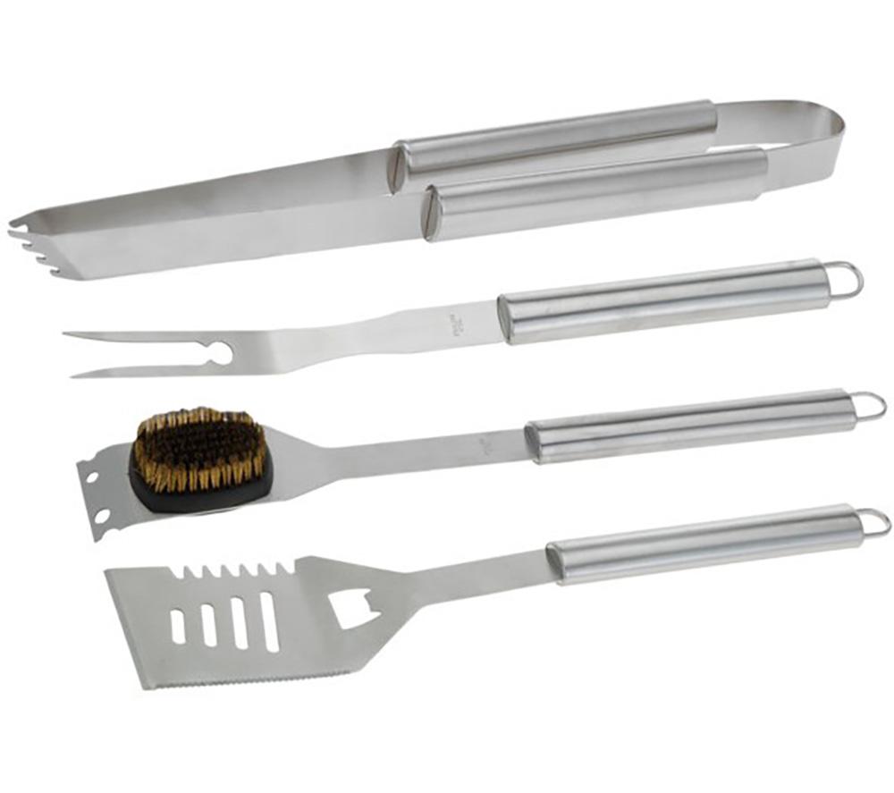 BBQ EQUIPMENT 4-Piece BBQ Tool Set - Stainless Steel image number 3 of 3