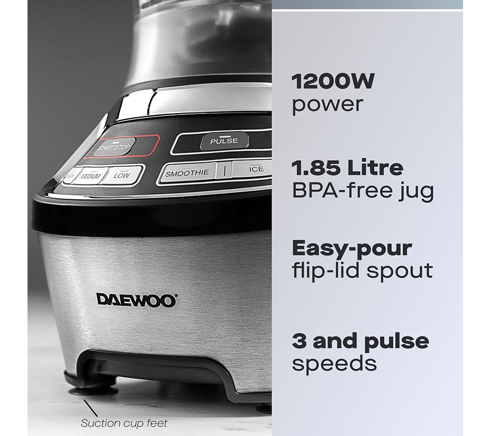 DAEWOO Samurai Powerblend Pro SDA2784GE Blender - Black & Silver image number 2 of 7