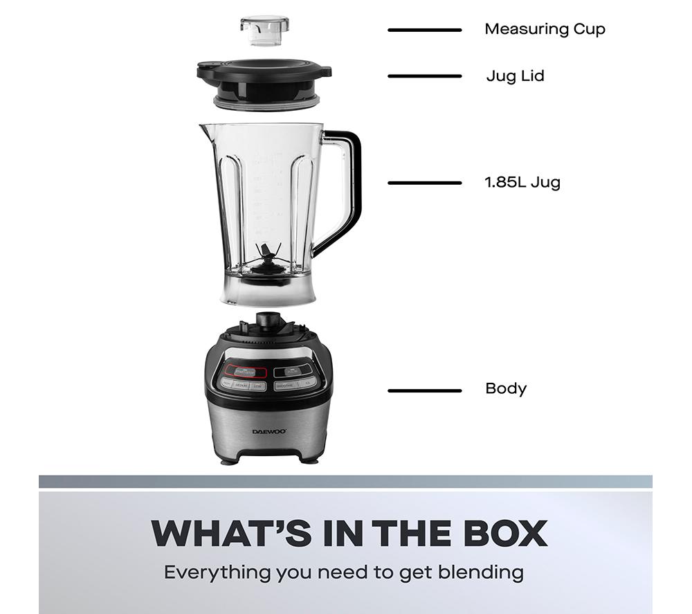 DAEWOO Samurai Powerblend Pro SDA2784GE Blender - Black & Silver image number 6 of 7