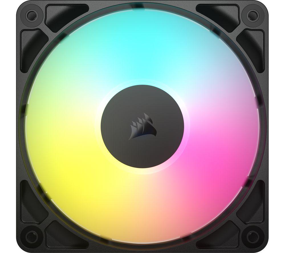 CORSAIR RS120 ARGB 120 mm PWM Case Fan - Triple Pack, Black