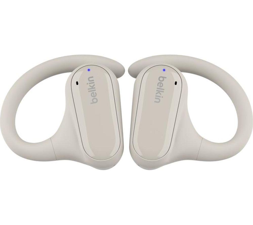 Belkin Soundform Clearfit Wireless Bluetooth Sports Earbuds - Sand, Cream