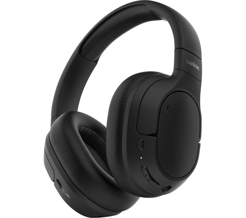 BELKIN SoundForm Isolate Wireless Bluetooth Noise-Cancelling Headphones - Black image number 2 of 9