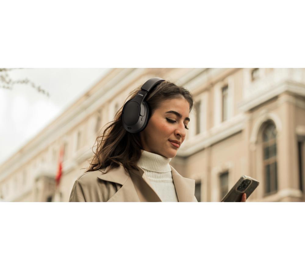 BELKIN SoundForm Isolate Wireless Bluetooth Noise-Cancelling Headphones - Black image number 8 of 9