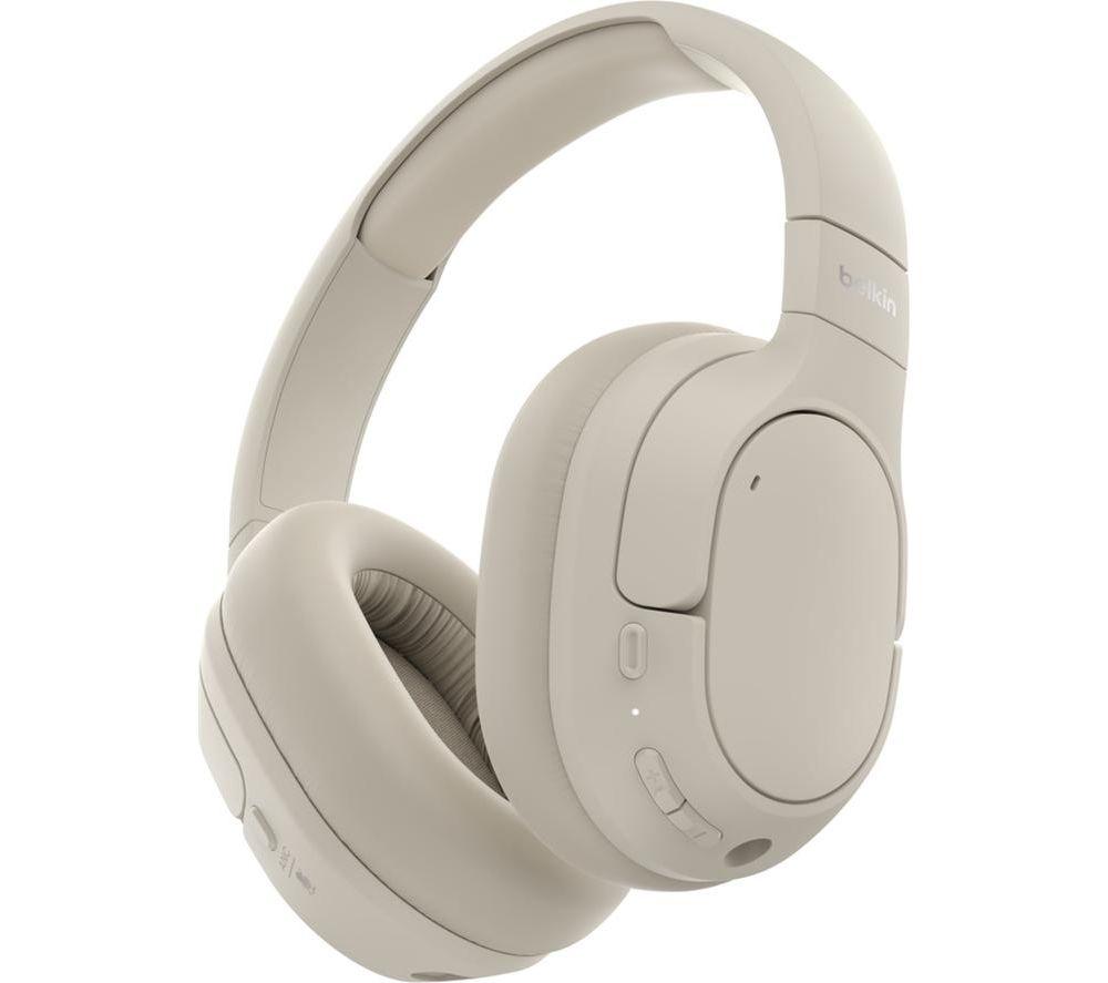 BELKIN SoundForm Isolate Wireless Bluetooth Noise-Cancelling Headphones - Sand image number 2 of 9