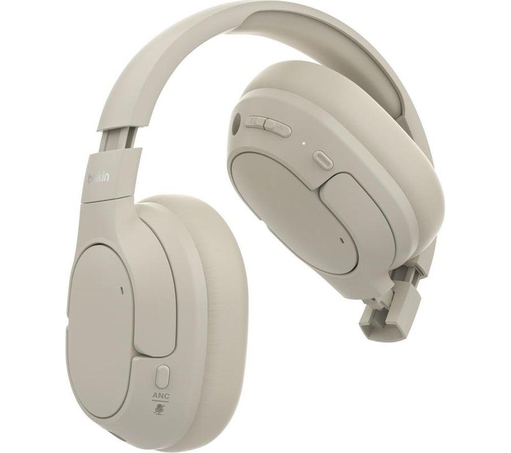 BELKIN SoundForm Isolate Wireless Bluetooth Noise-Cancelling Headphones - Sand image number 3 of 9