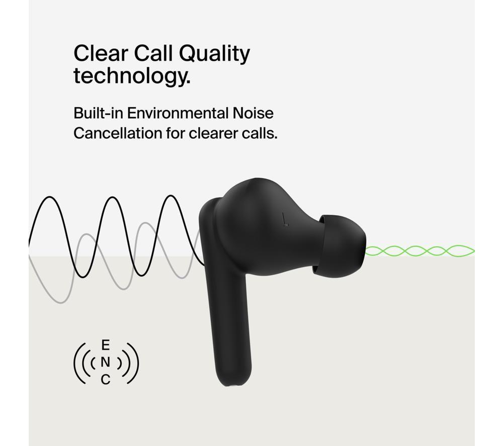 BELKIN SoundForm Rhythm True Wireless Bluetooth Earbuds - Black image number 8 of 9