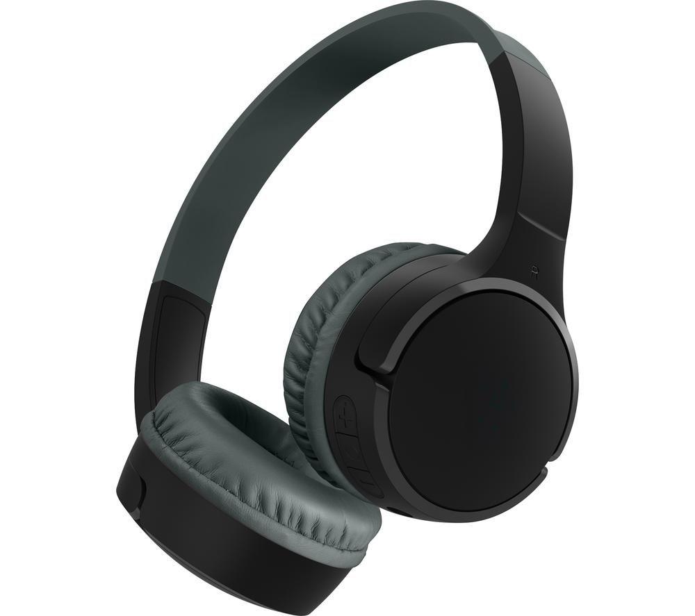 BELKIN SoundForm Mini AUD002BTBKV3 Wireless Bluetooth Kids Headphones - Black image number 2 of 15
