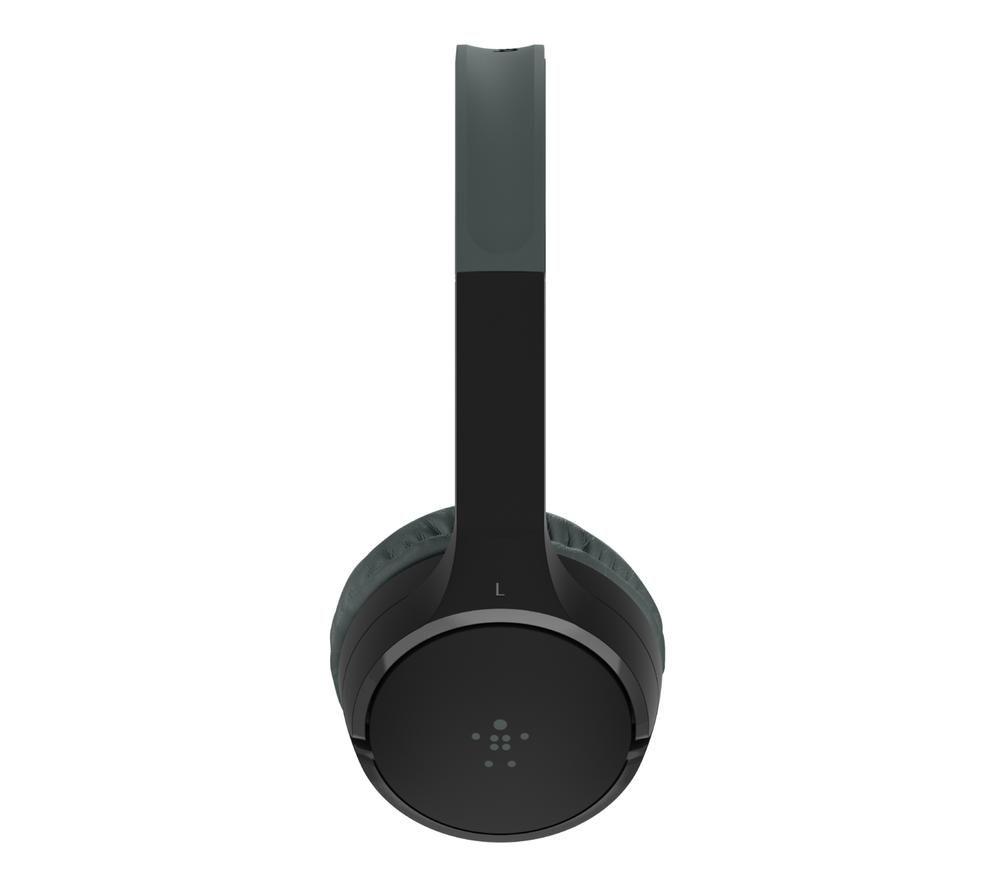 BELKIN SoundForm Mini AUD002BTBKV3 Wireless Bluetooth Kids Headphones - Black image number 3 of 15