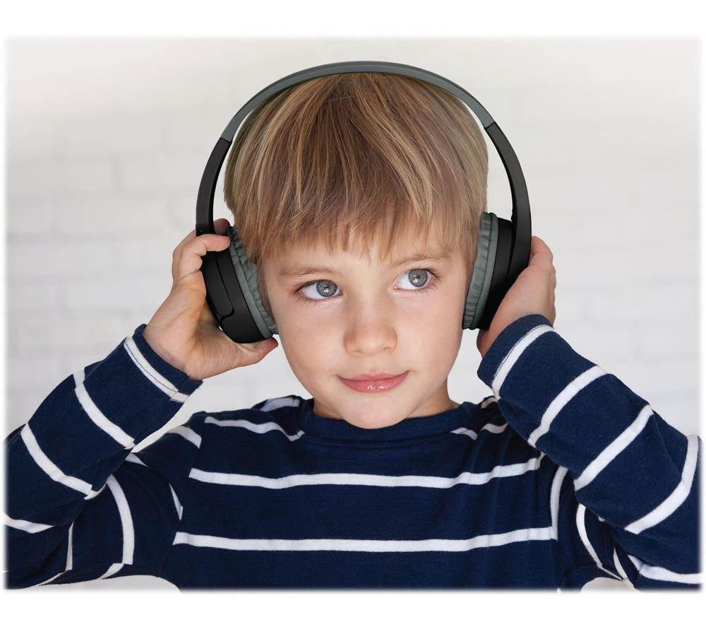 BELKIN SoundForm Mini AUD002BTBKV3 Wireless Bluetooth Kids Headphones - Black image number 10 of 15