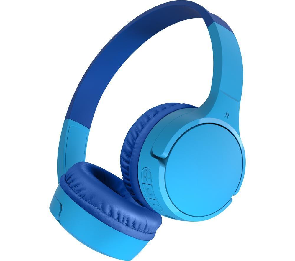 BELKIN SoundForm Mini AUD002BTBLV3 Wireless Bluetooth Kids Headphones - Blue image number 2 of 11