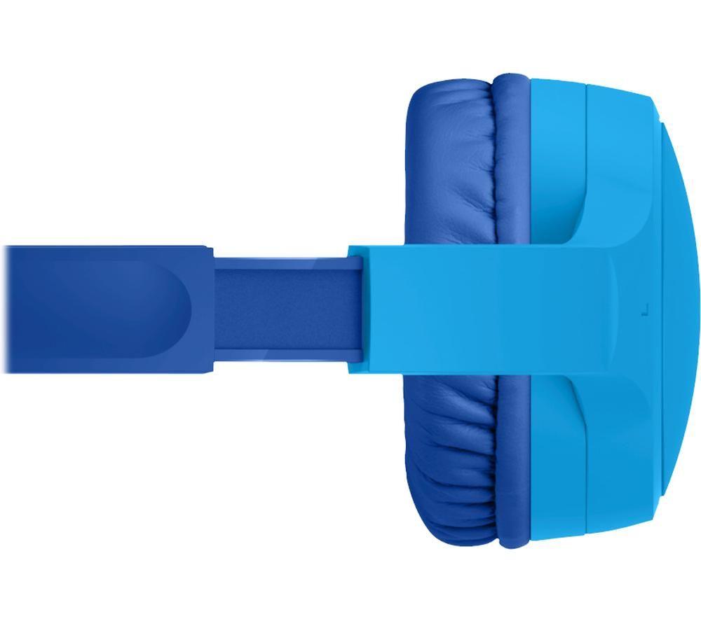 BELKIN SoundForm Mini AUD002BTBLV3 Wireless Bluetooth Kids Headphones - Blue image number 4 of 11
