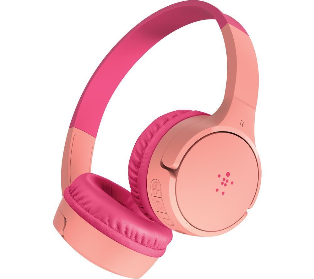 BELKIN SoundForm Mini AUD002BTPKV3 Wireless Bluetooth Kids Headphones - Pink image number 2 of 14