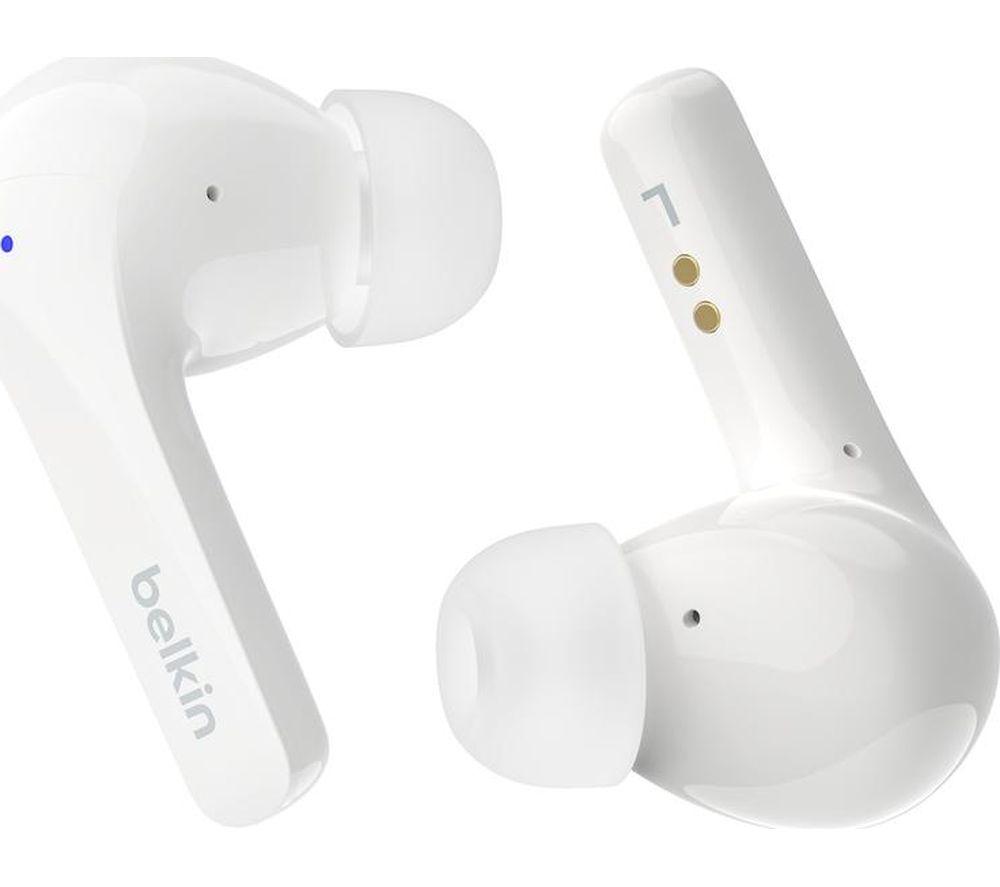 Belkin Soundform Motion Wireless Bluetooth Earbuds - White, White