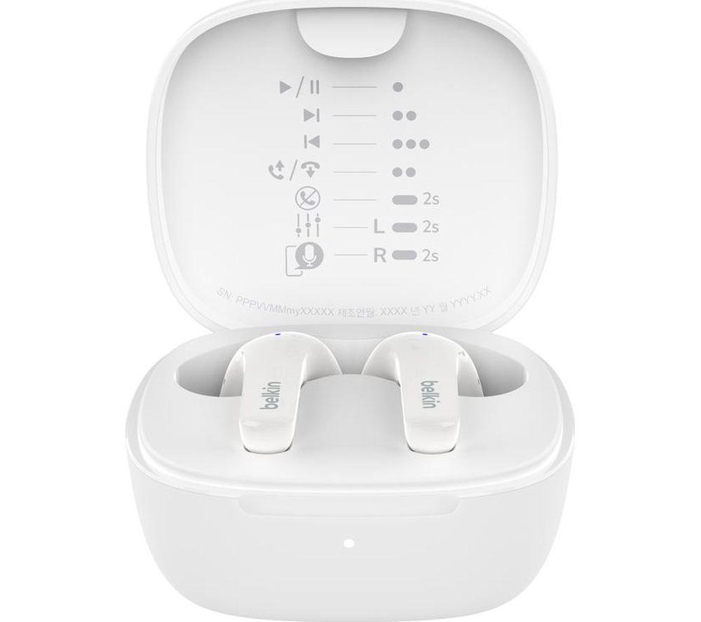 BELKIN SoundForm Motion Wireless Bluetooth Earbuds - White image number 3 of 10