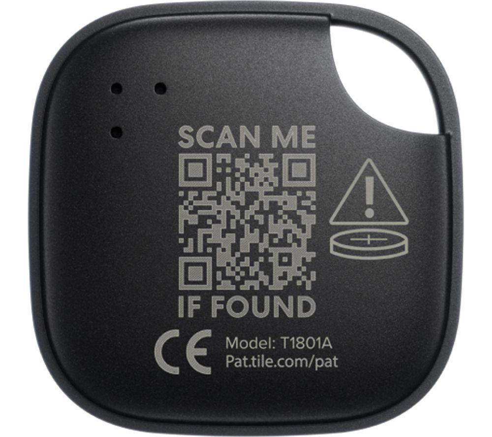 TILE Mate Essentials (2024) Bluetooth Tracker Bundle - Black, Pack of 4 image number 2 of 6