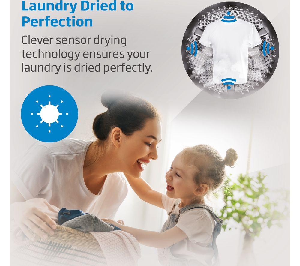 BEKO Pro BM3DT68342W 8 kg Washer Dryer - White image number 9 of 10