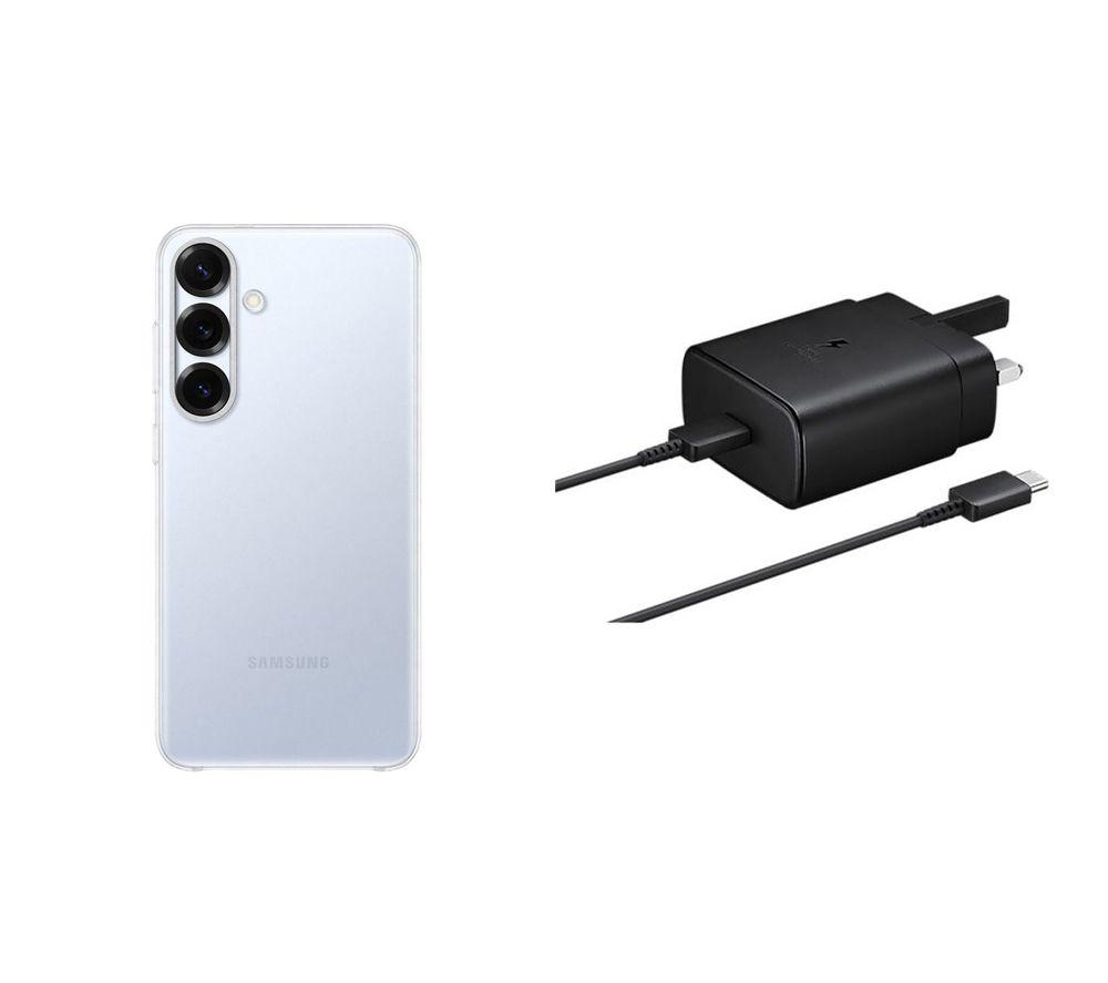 SAMSUNG 45w USB-C Fast Charger & USB-C Cable, Clear