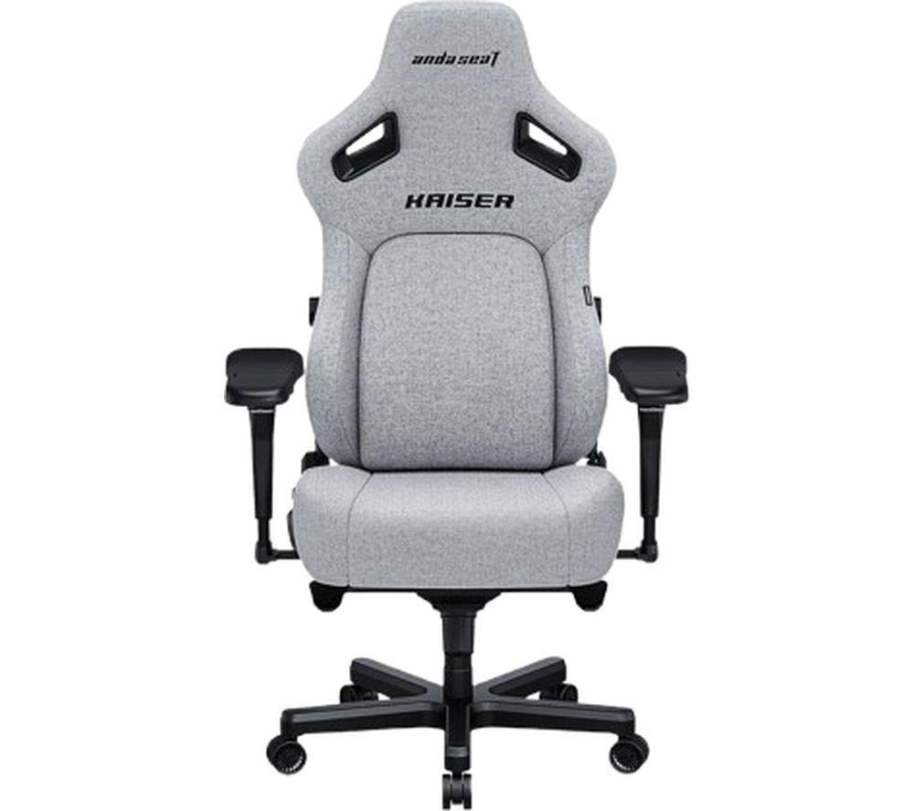 Andaseat Kaiser 4 Series Premium Gaming Chair - Large, Ash Grey, Silver/Grey,Black