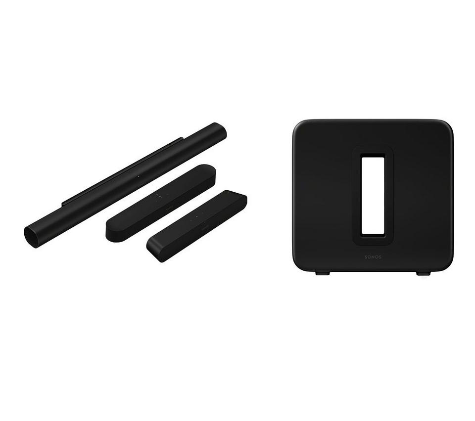 SONOS Arc Ultra Sound Bar & Sub 4 Wireless Subwoofer Bundle - Black