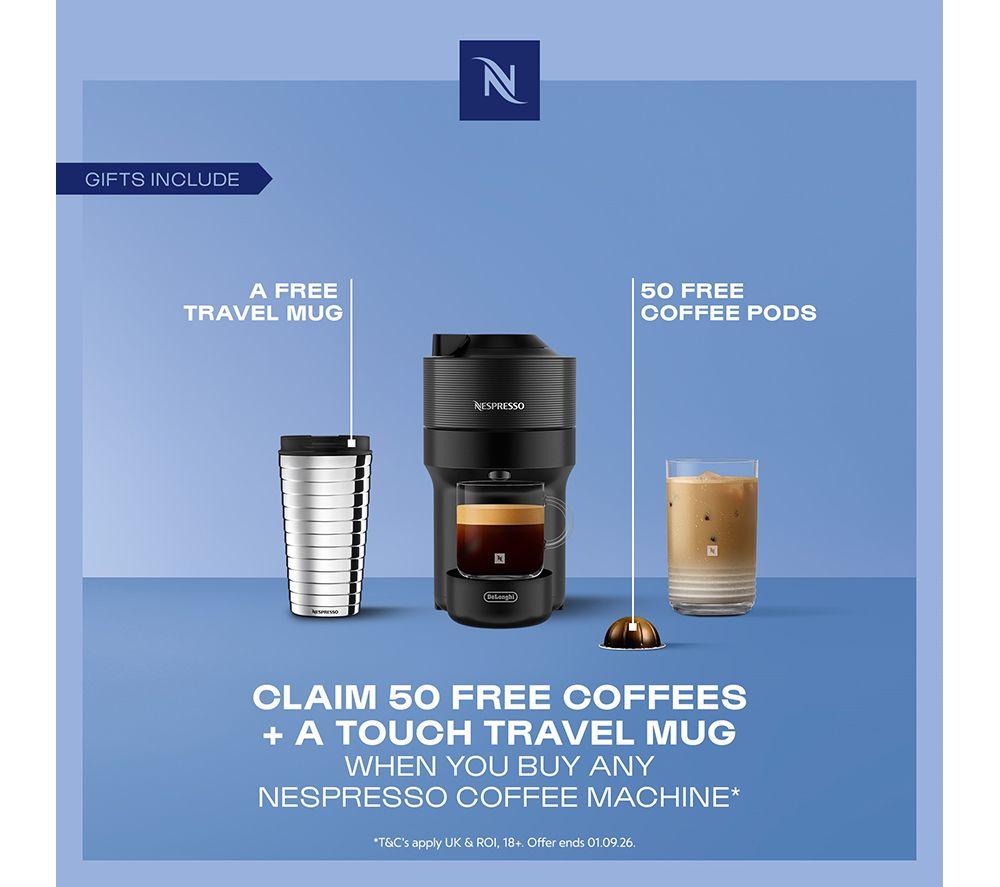 NESPRESSO by De'Longhi Vertuo Pop ENV90.Y Coffee Machine - Yellow image number 2 of 10
