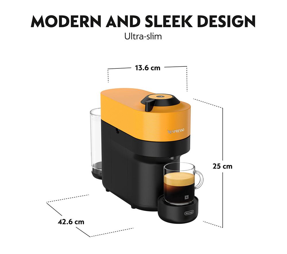 NESPRESSO by De'Longhi Vertuo Pop ENV90.Y Coffee Machine - Yellow image number 5 of 10