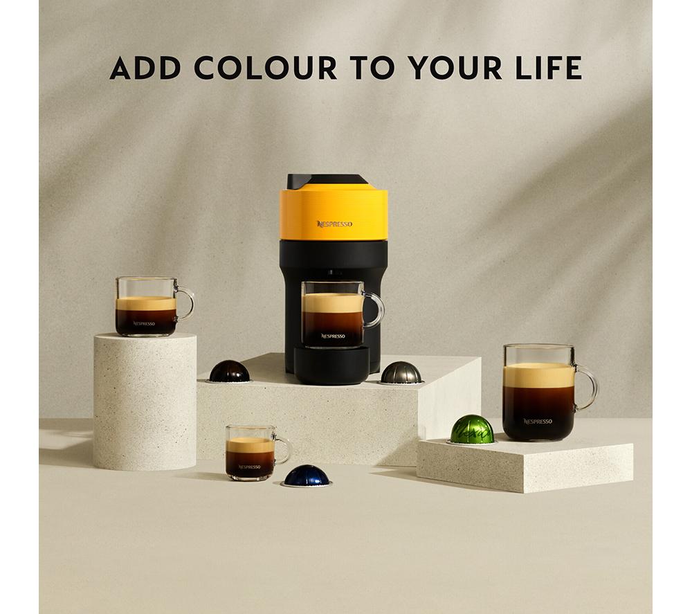 NESPRESSO by De'Longhi Vertuo Pop ENV90.Y Coffee Machine - Yellow image number 6 of 10