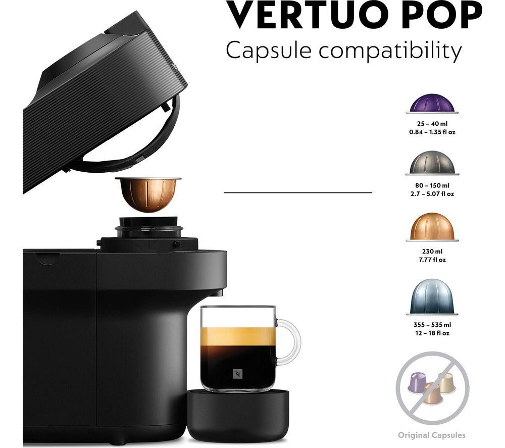 NESPRESSO by De'Longhi Vertuo Pop ENV90.B Coffee Machine - Black image number 3 of 9