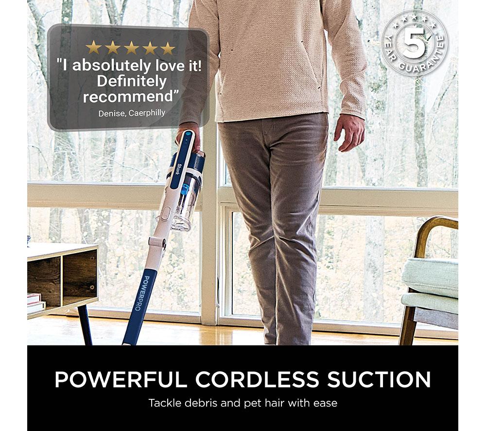 SHARK PowerPro Anti Hair Wrap Floor Detect IZ380UK Cordless Vacuum Cleaner - Navy Metallic image number 5 of 14