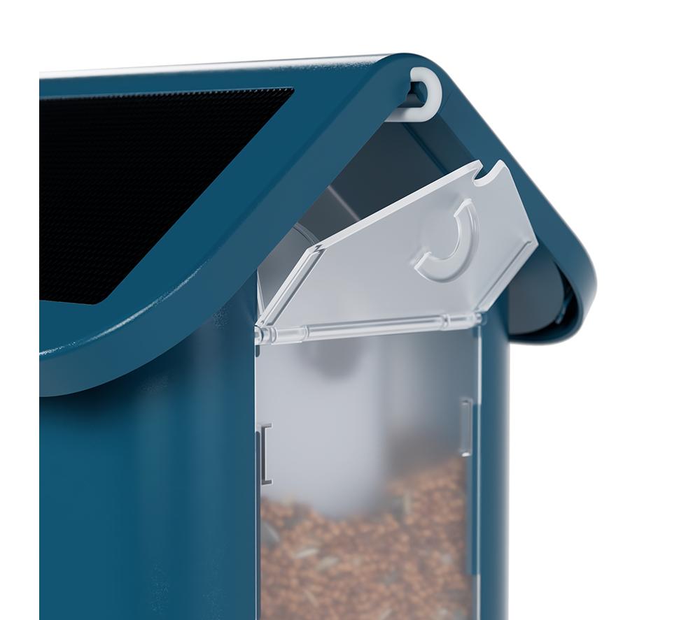 BIRD BUDDY 2.0 Smart Camera Bird Feeder with Solar Roof - Blue image number 4 of 10