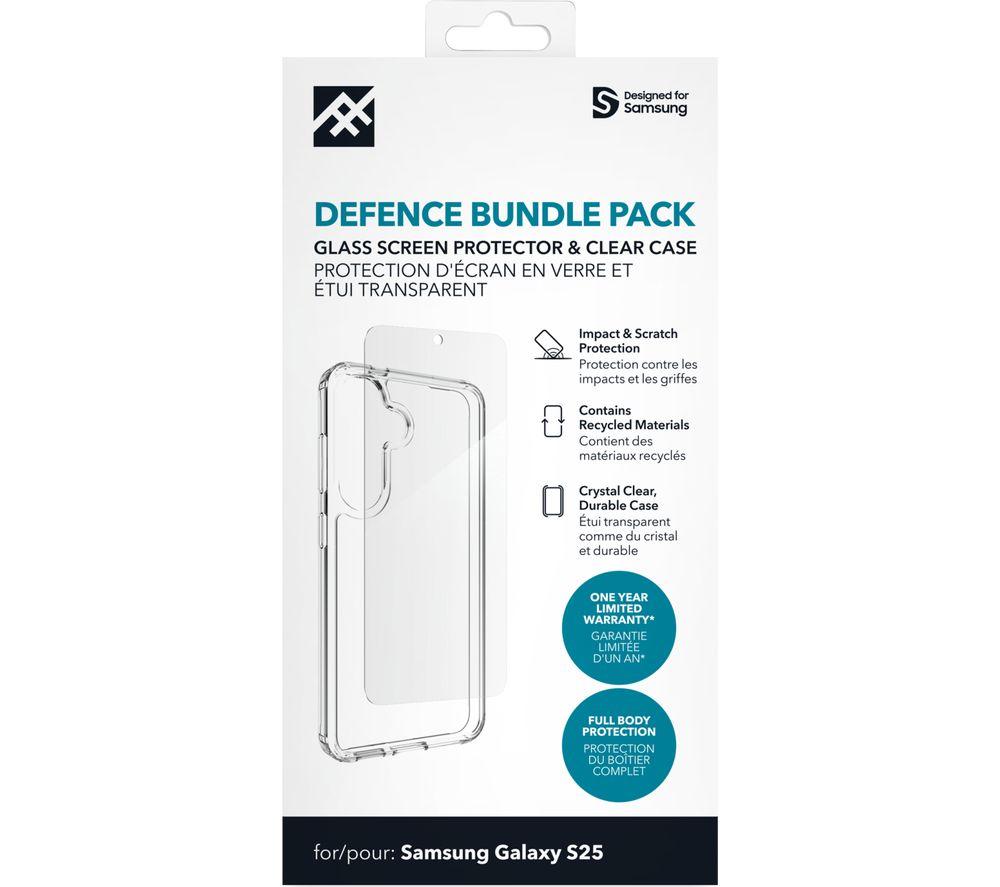 DEFENCE Galaxy S25 Case & Screen Protector Bundle - Clear image number 3 of 3