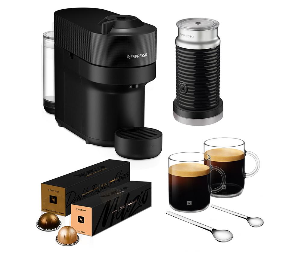 NESPRESSO by De'Longhi Vertuo Pop Barista Bundle ENV90.BAE Coffee Machine - Black