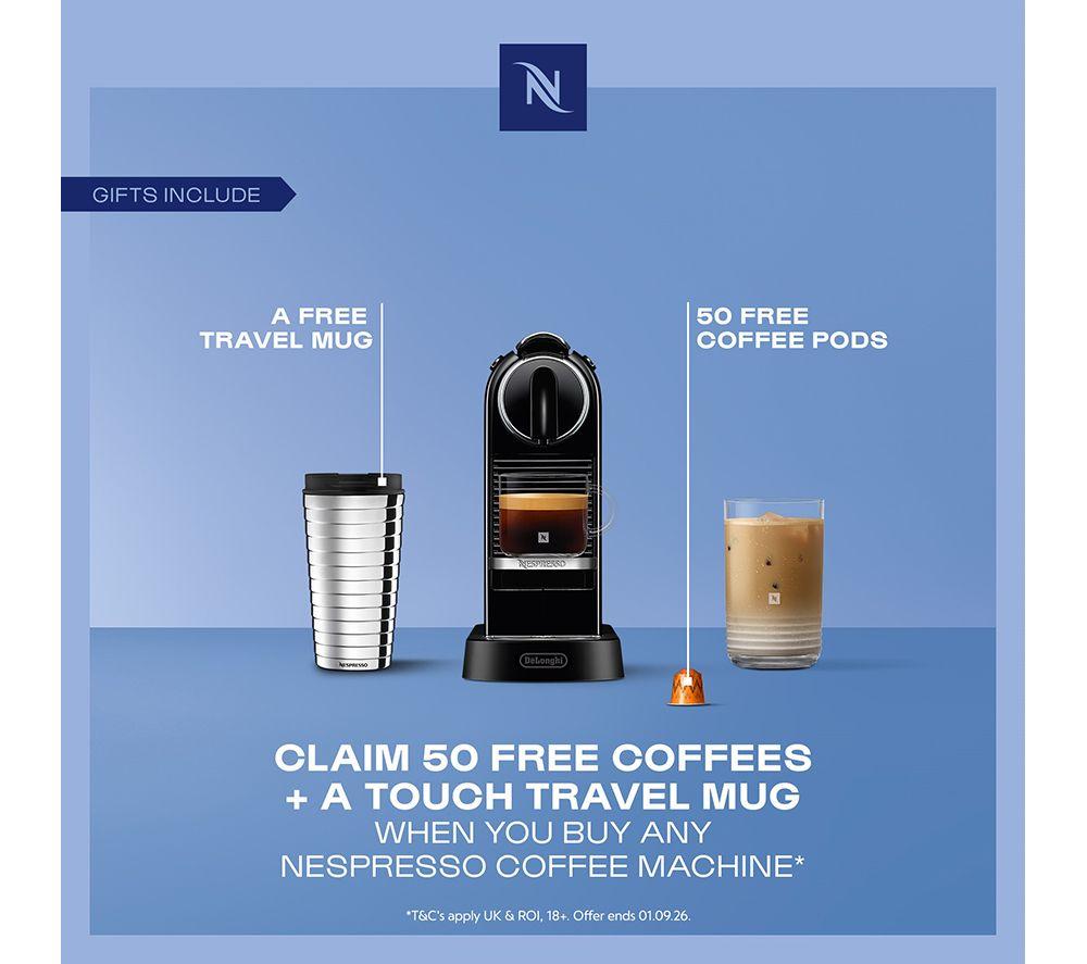 NESPRESSO by De'Longhi Citiz EN167.W Coffee Machine - White image number 2 of 10