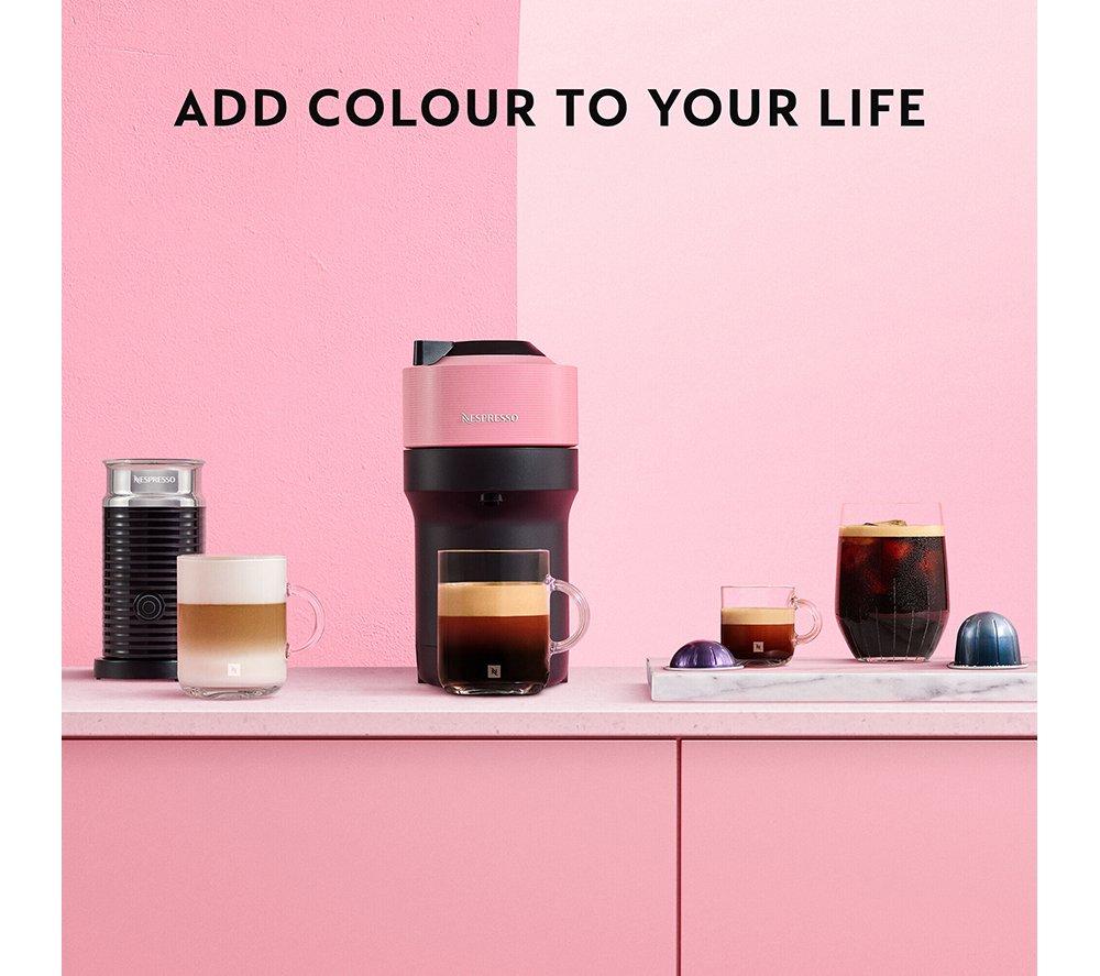 NESPRESSO by De'Longhi Vertuo Pop ENV90.P Coffee Machine - Black & Pink image number 6 of 10