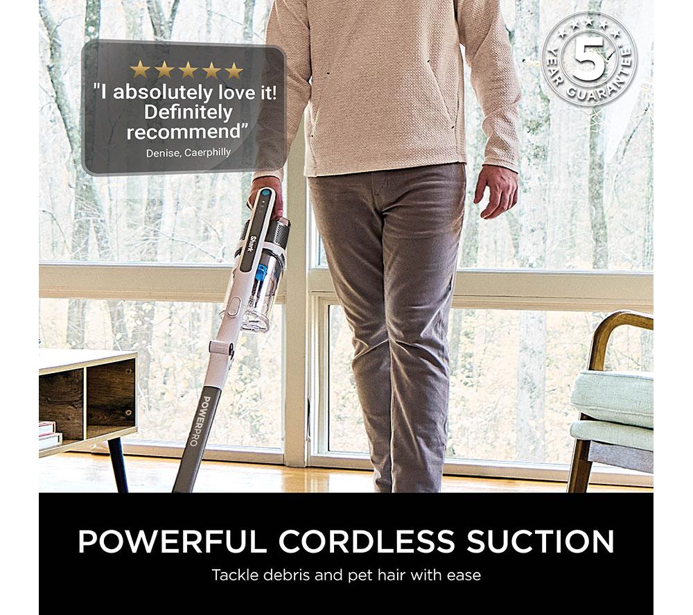 SHARK PowerPro Pet Anti Hair Wrap & Floor Detect IZ380UKT Cordless Vacuum Cleaner - Java Metallic image number 3 of 14