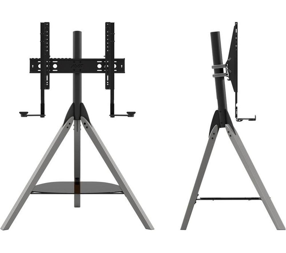 AVF Hoxton FSLK1001HOXGB 927 mm Tripod TV Stand with Bracket for up to 70" TVs - Black & Grey image number 7 of 8