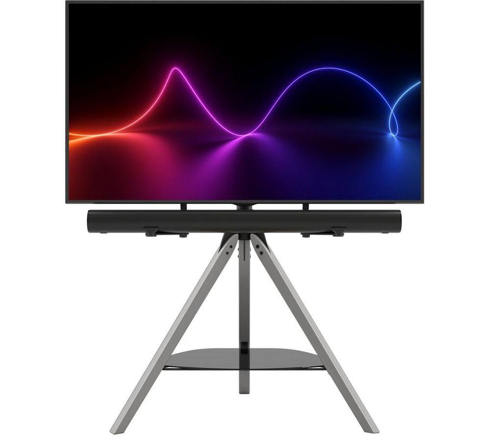 AVF Hoxton FSLK1001HOXGB 927 mm Tripod TV Stand with Bracket for up to 70" TVs - Black & Grey image number 8 of 8