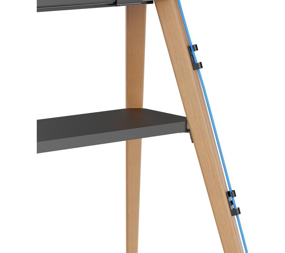 TTAP ROMA-LIGHT 991 mm TV Stand with Bracket for up to 65" TVs - Brown and Black image number 3 of 6