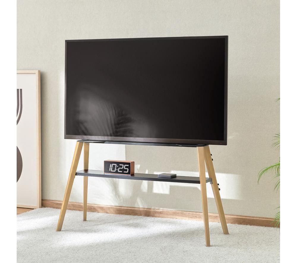 TTAP ROMA-LIGHT 991 mm TV Stand with Bracket for up to 65" TVs - Brown and Black image number 5 of 6