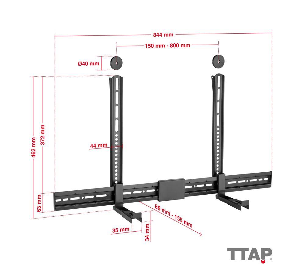 TTAP SB-2 Fixed Sound Bar Bracket image number 2 of 6