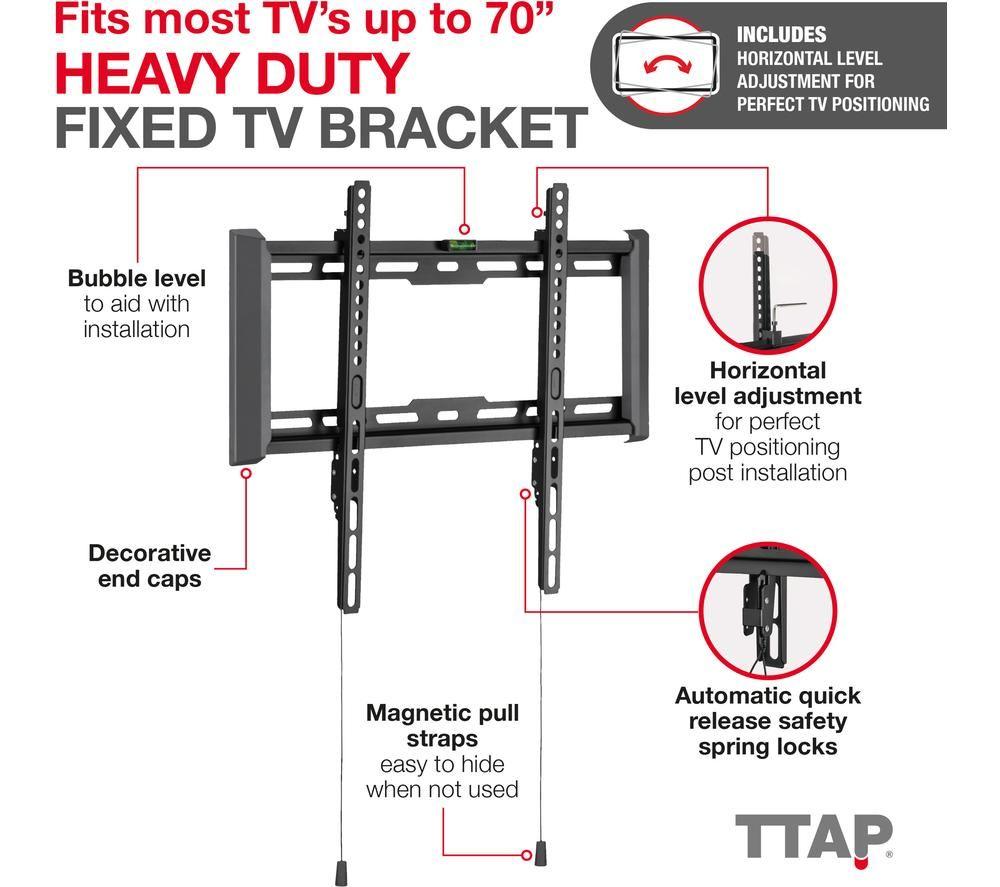 TTAP TTD404FLA Fixed 32 - 70" TV Bracket image number 5 of 7