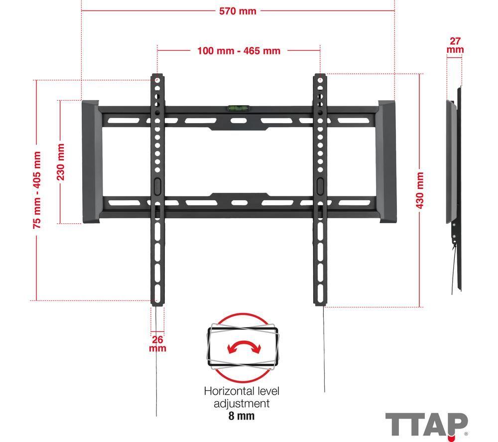 TTAP TTD404FLA Fixed 32 - 70" TV Bracket image number 6 of 7