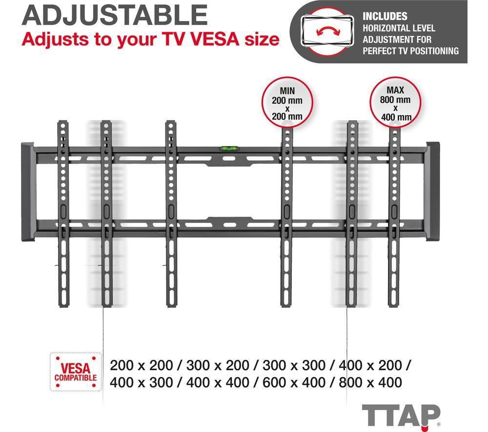 TTAP TTD804FLA Fixed 43 - 90" TV Bracket image number 5 of 7