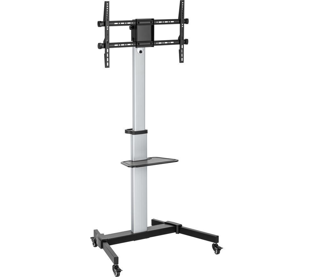 TTAP CART-02 848 mm TV Stand with Bracket for up to 86" TVs - Silver image number 4 of 7