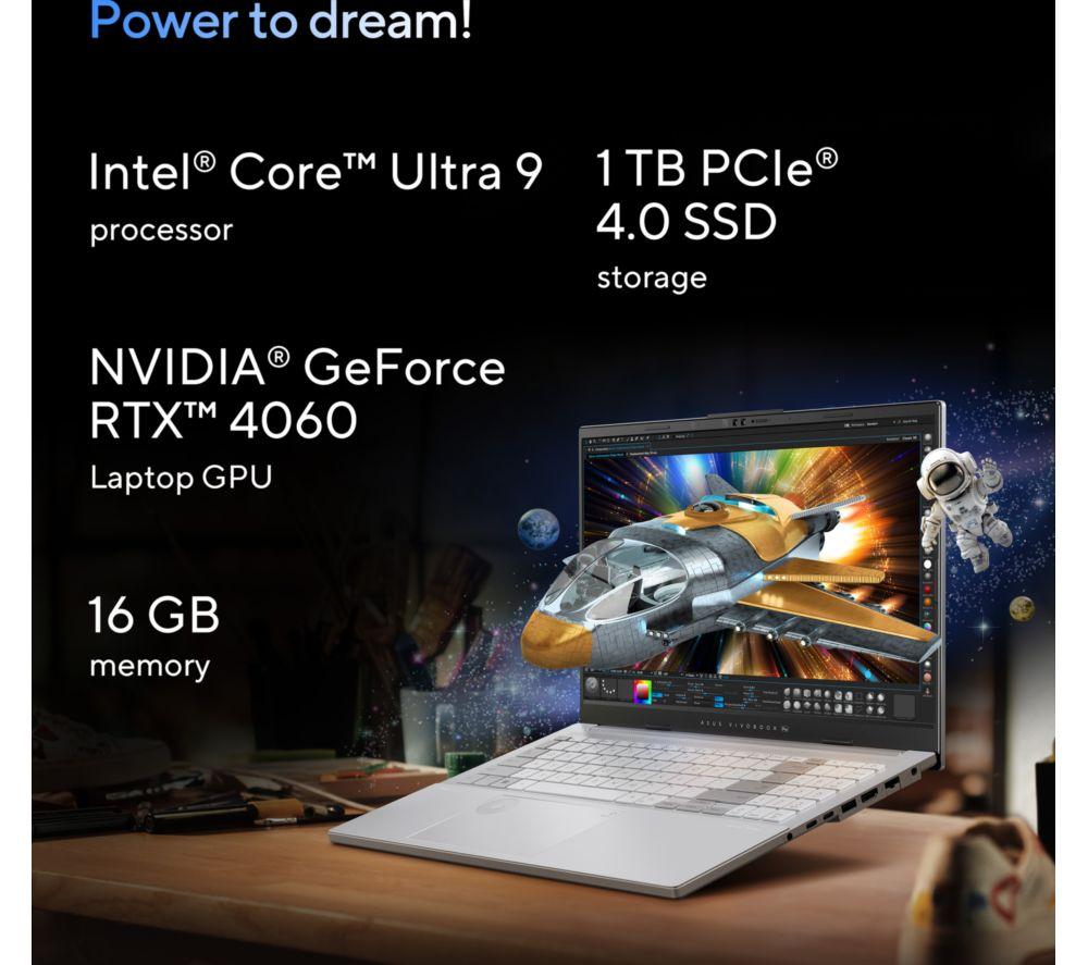 ASUS Vivobook Pro 15 N6506MV 15.6" Laptop - Intel® Core™ Ultra 9, 1 TB SSD, Grey