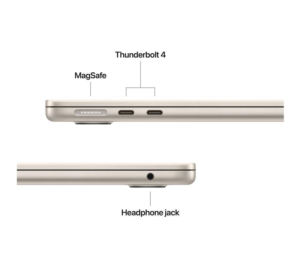 APPLE MacBook Air 13.6" (2025) - M4, 512 GB SSD, Starlight image number 7 of 11