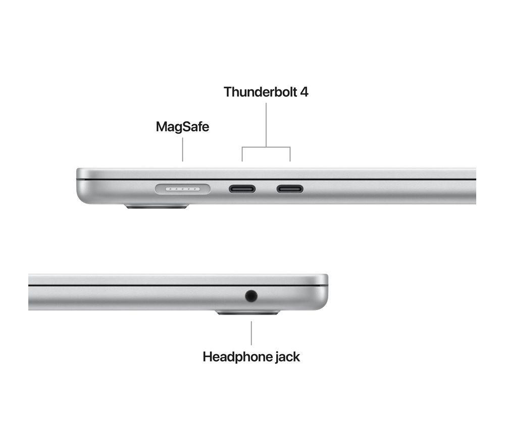 APPLE MacBook Air 15" (2025) - M4, 512 GB SSD, RAM 24 GB, Silver image number 6 of 11